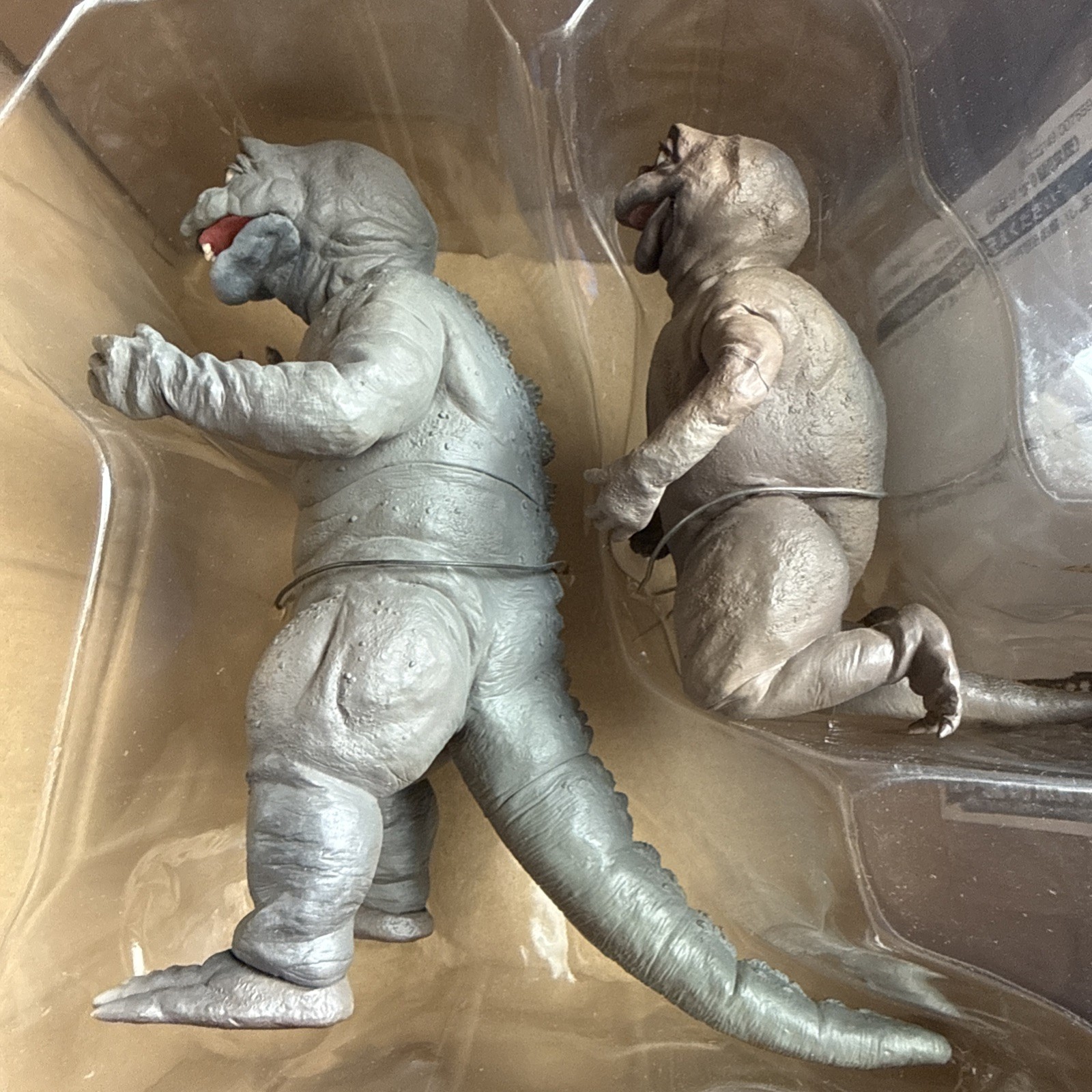 X-Plus 2010 Toho 30cm Series 1968 GODZILLA & MINILLA Figure Set Boxed TOHO Gold