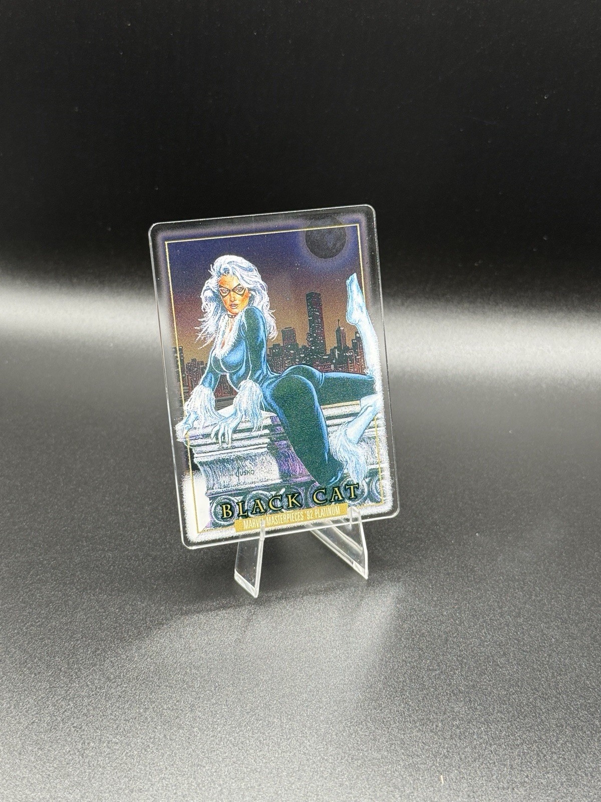 2024 Marvel Masterpieces \'92 Platinum Black Cat Plexi #5