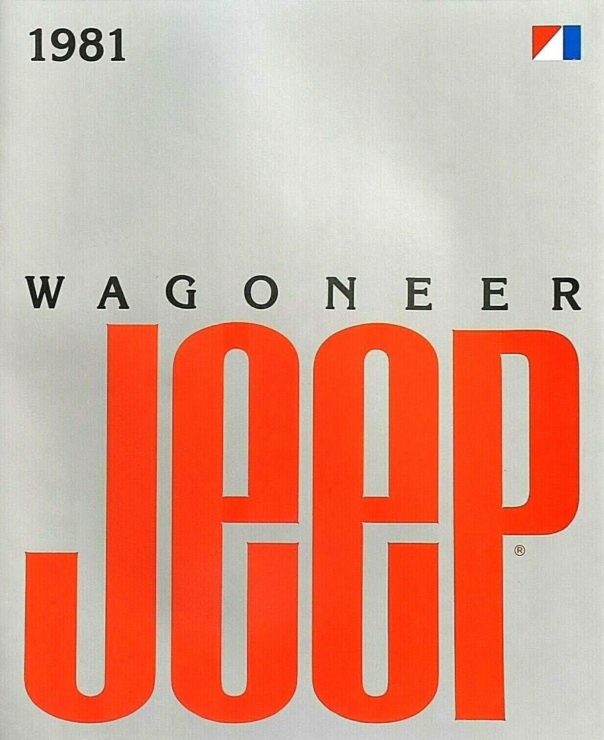 1981 JEEP WAGONEER DELUXE SALES BROCHURE CATALOG ~ 10 PAGES ~ 9.5\