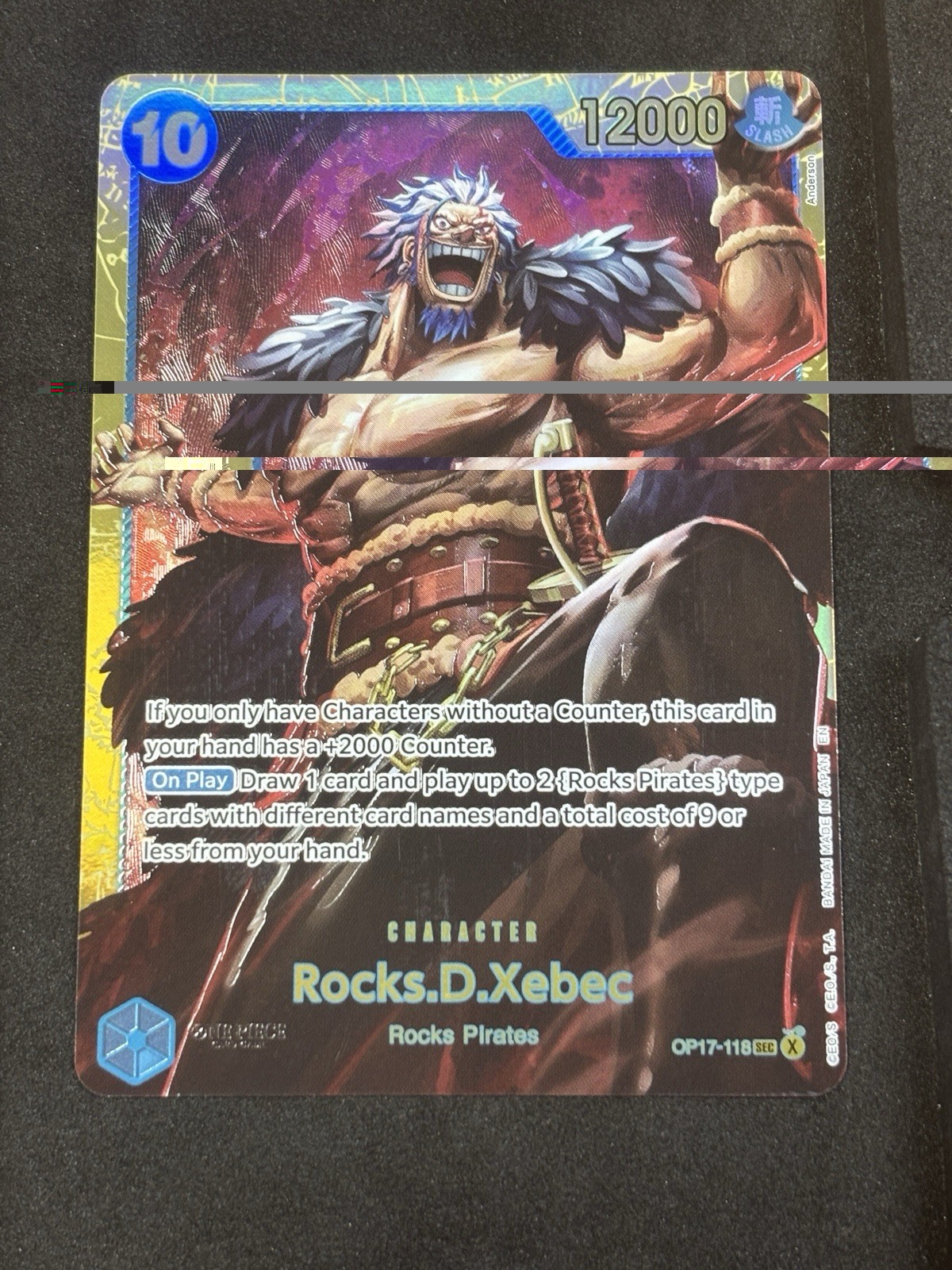 Rocks.D.Xebec OP17-118 SEC The World's Strongest Warriors One Piece TCG English