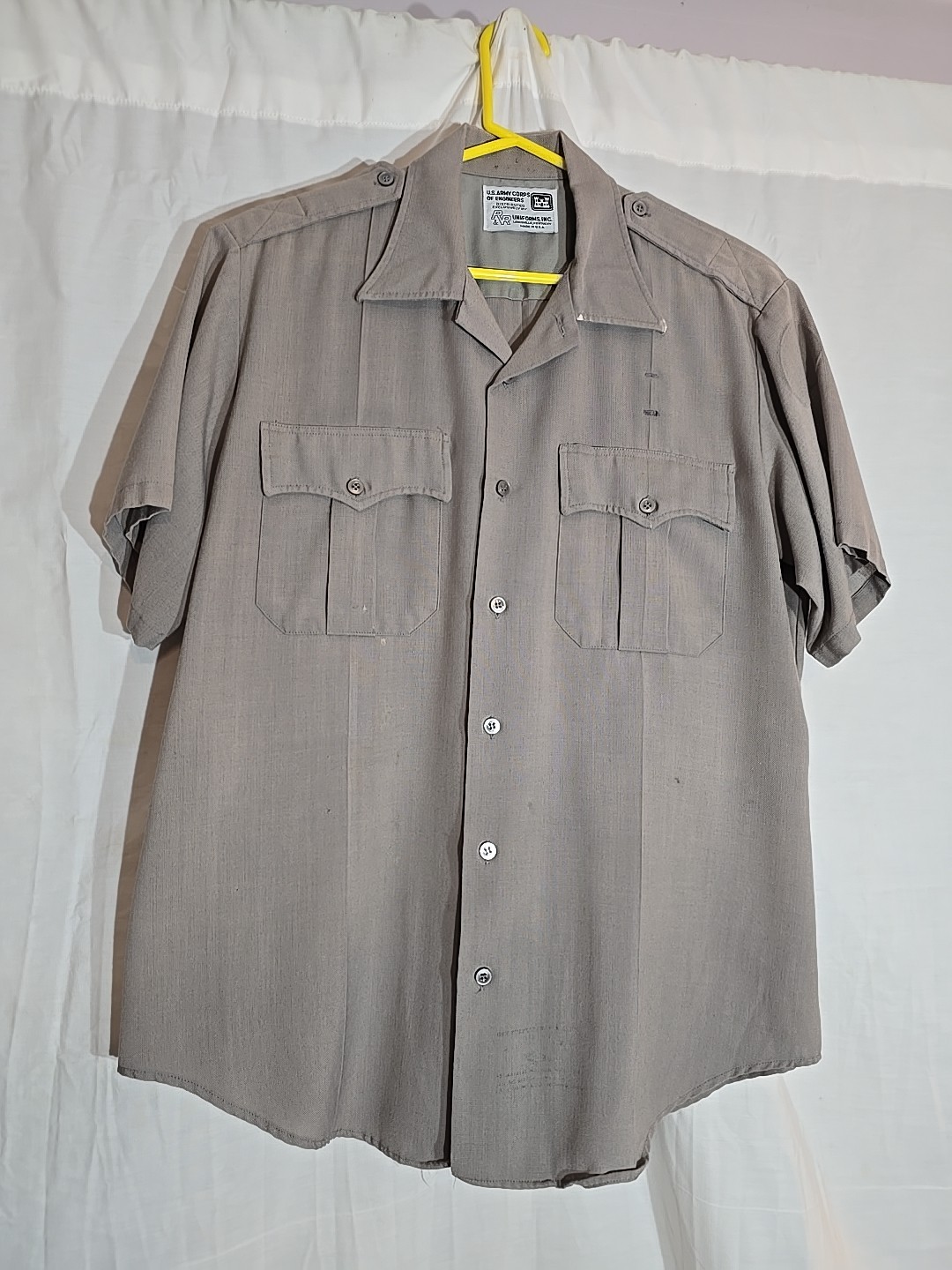 U.S. Army Corps Of Engineers Park Ranger Uniform Button Up Shirt Size Large