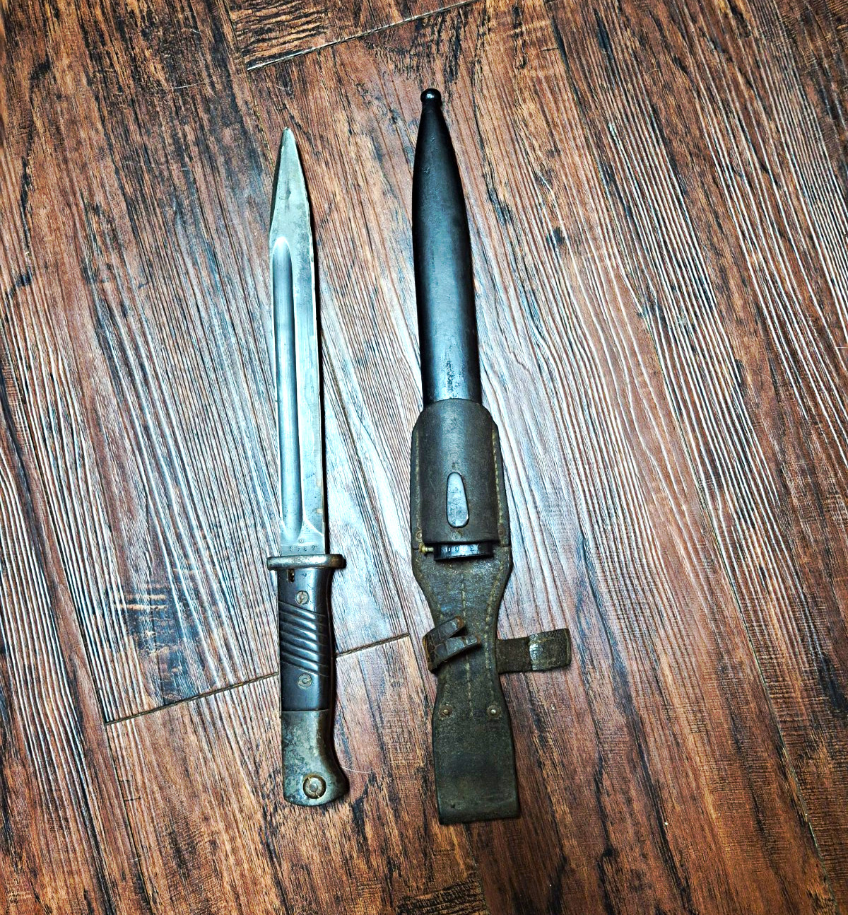 WW2 German K98 Bayonet Set Jos Corts Scabbard And Frog Great Condition