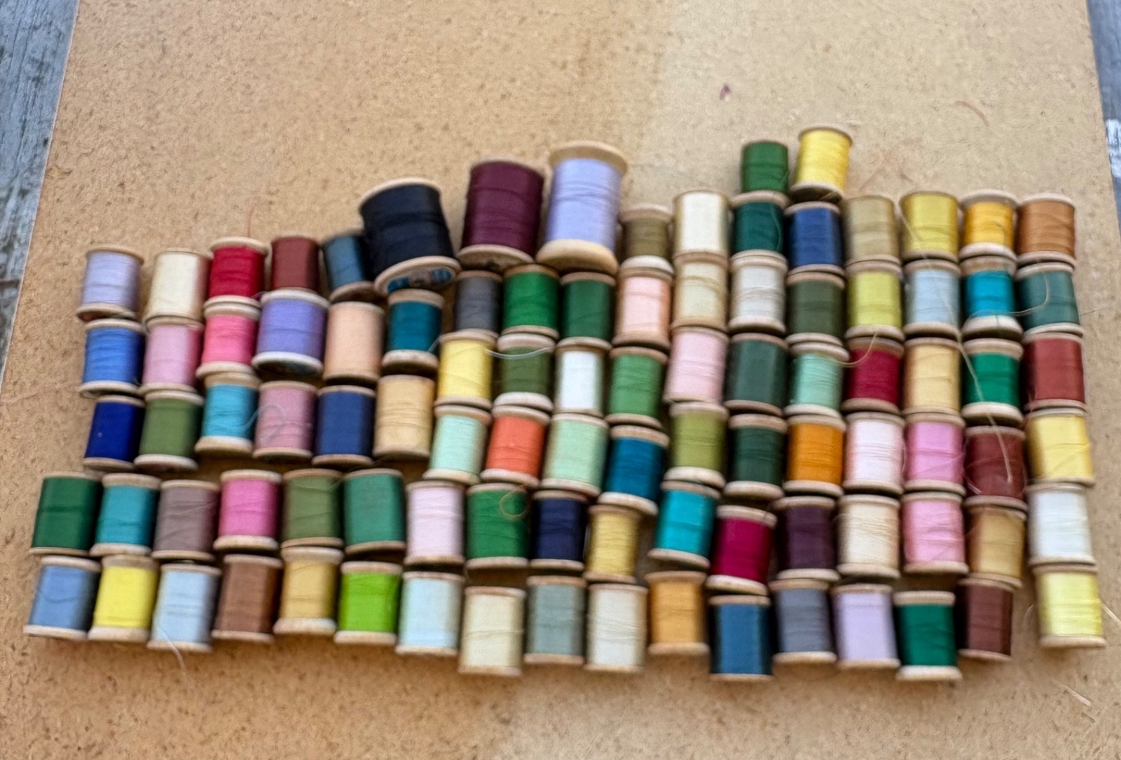 90 Plus Vintage Belding Corticelli & Coats & Clark Wooden Thread Spools