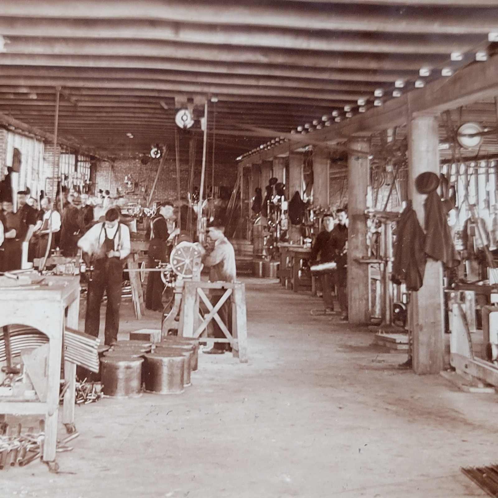 c1900 Auburn NY Factory Original Photo by Bryon Antique Manufacturing Industrial