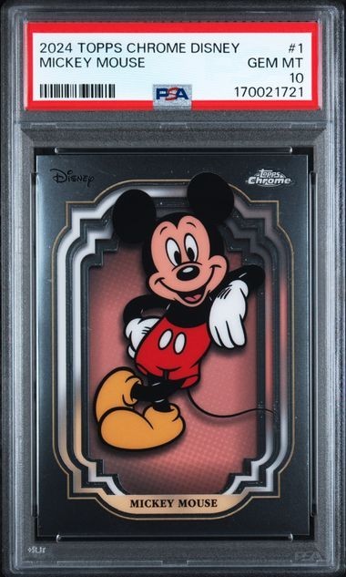 2024 Topps Chrome Disney #37 Hades Purple Refractor /199 PSA 10