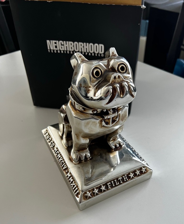 ULTRA RARE NEIGHBORHOOD JAPAN- BOOZE BULL-S C INCENSE CHAMBER IN MET. SLVR