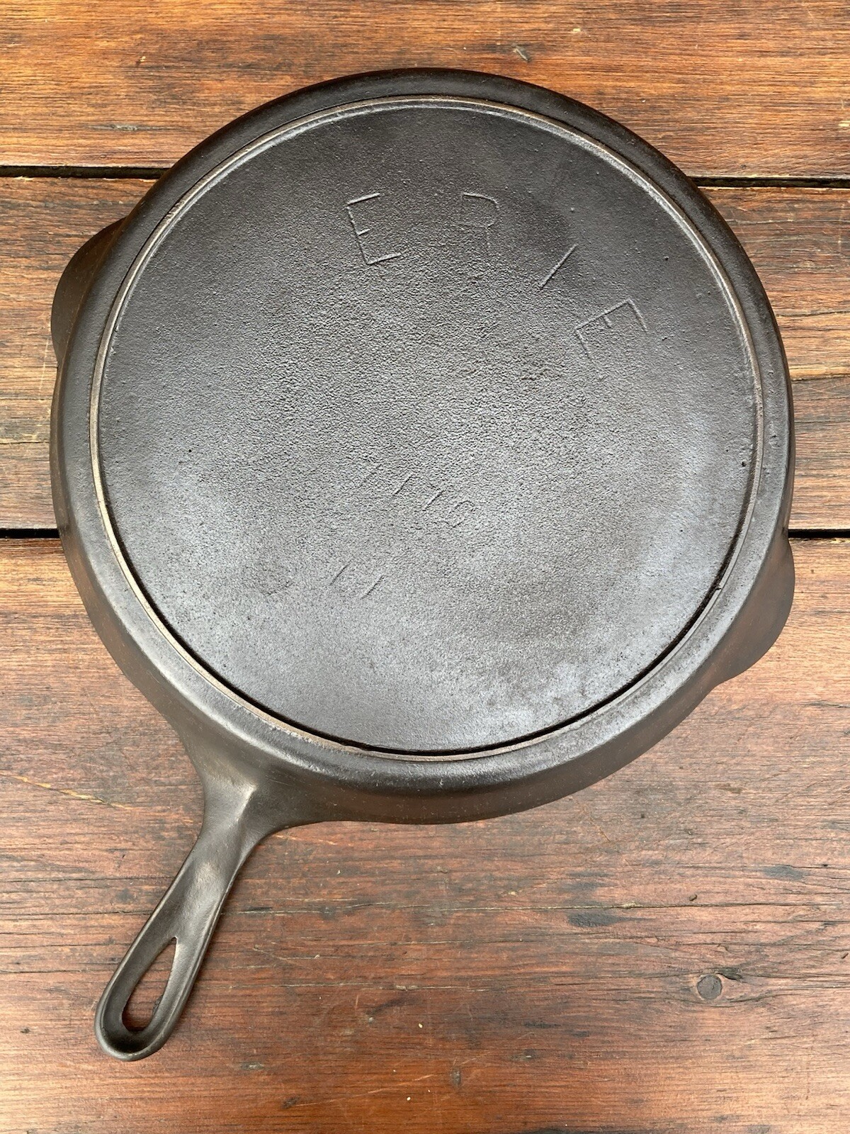 Pre Griswold Erie #11 Sixth Series Cast Iron Skillet