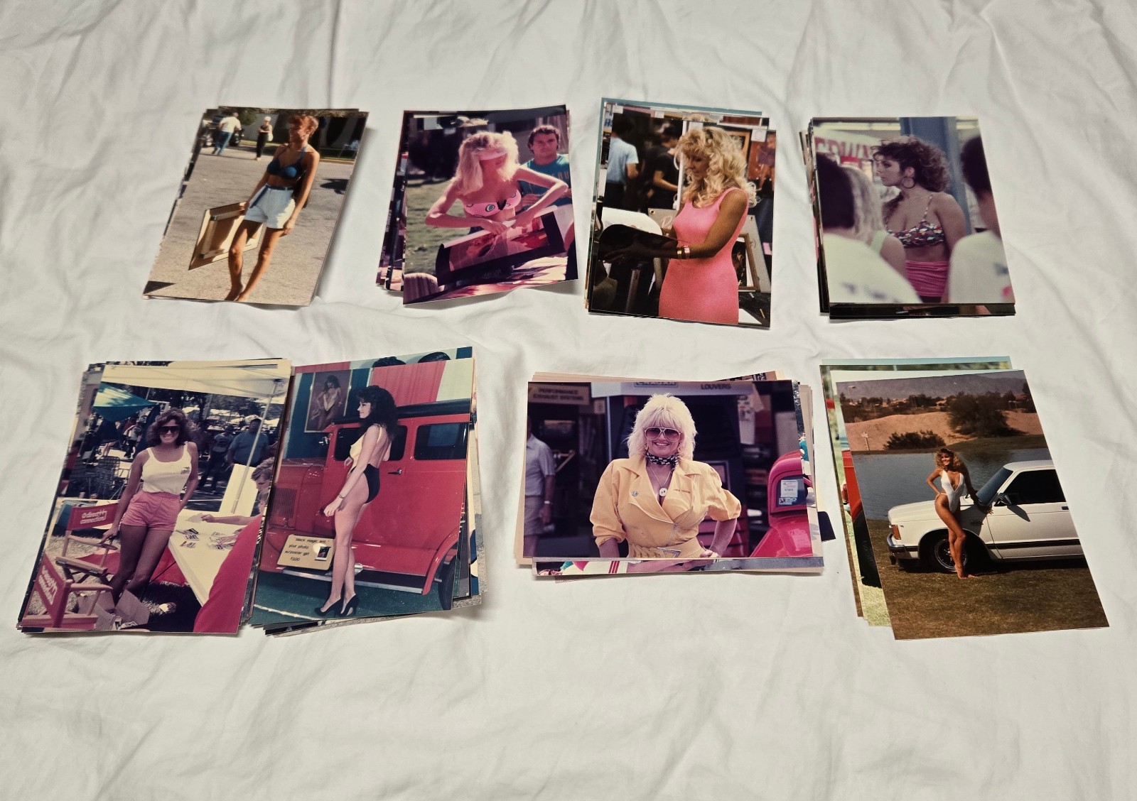 80s Street Hot Rod Poster Girl Candid Photo Lot - Linda Vaughn Claudia Abel more