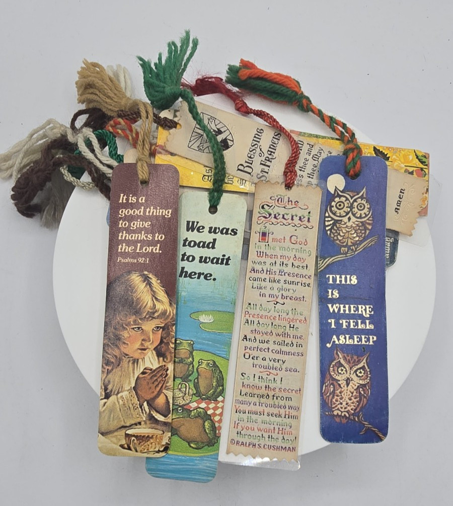 lot of 13 1970\'s Antioch Bookplate religious bookmarkers