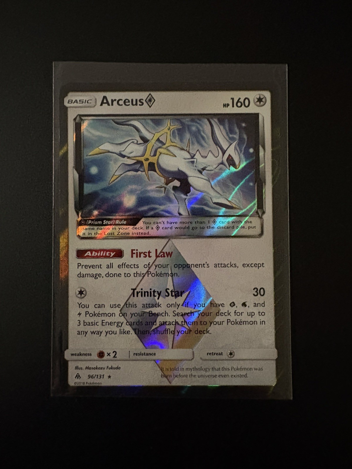 The Pokémon Company Pokémon TCG Arceus Prism Star 96/131 Holo Rare EN 2018