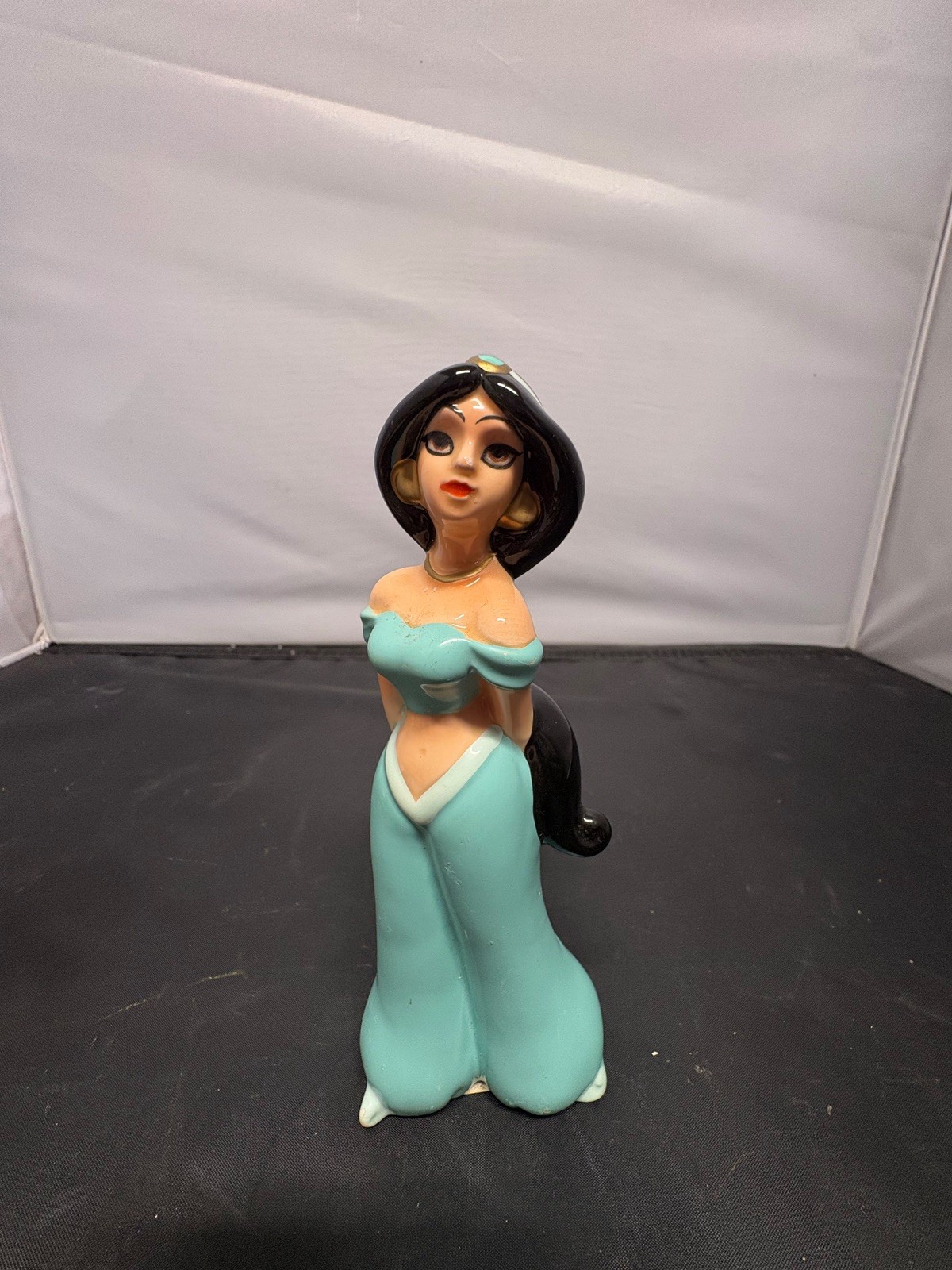 Vintage Disney Japan Princess Jasmine Aladdin Figurine Ceramic Made in Japan