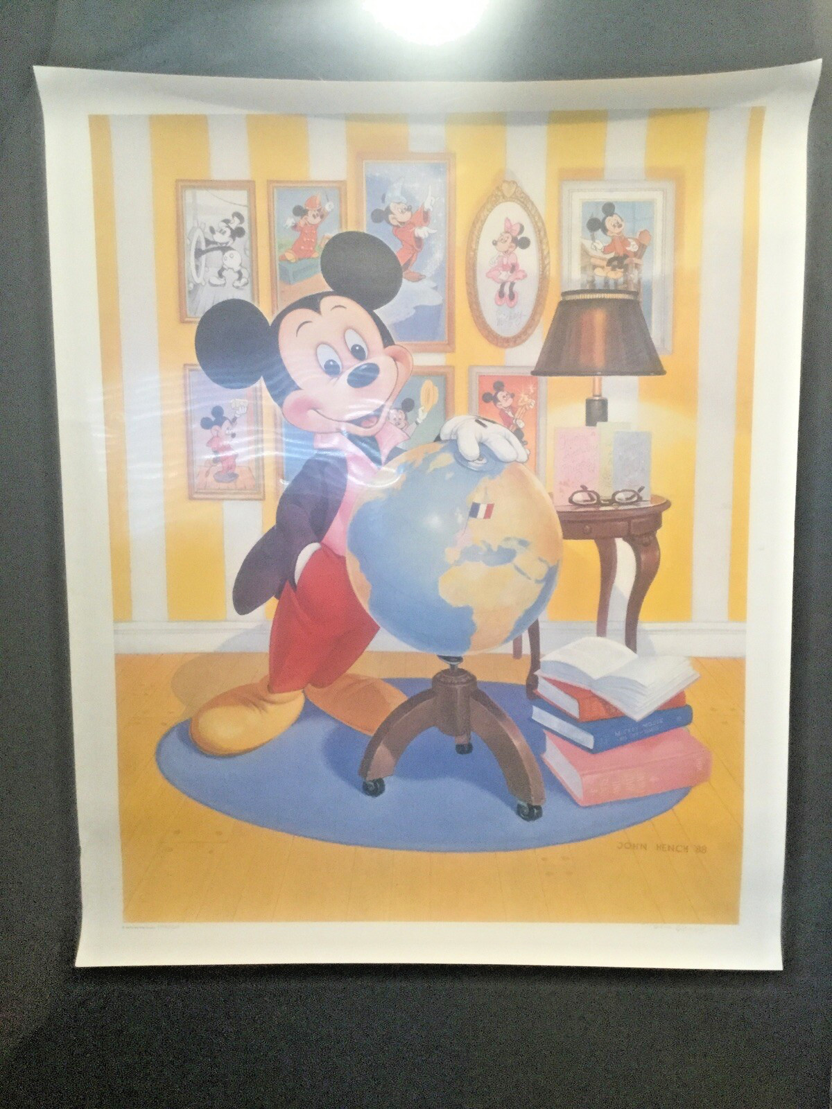 MICKEY MOUSE 60th ANNIVERSARY PORTRAIT SIGNED BY JOHN HENCH LE 4200 25