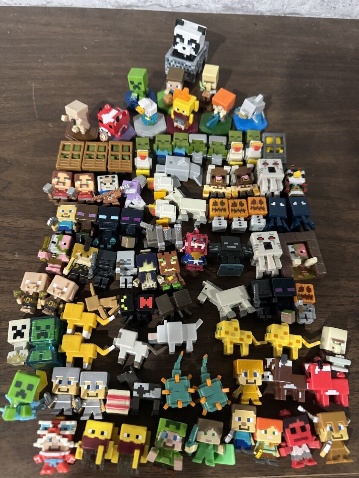 Lot of 98 Minecraft Mini Figures.
