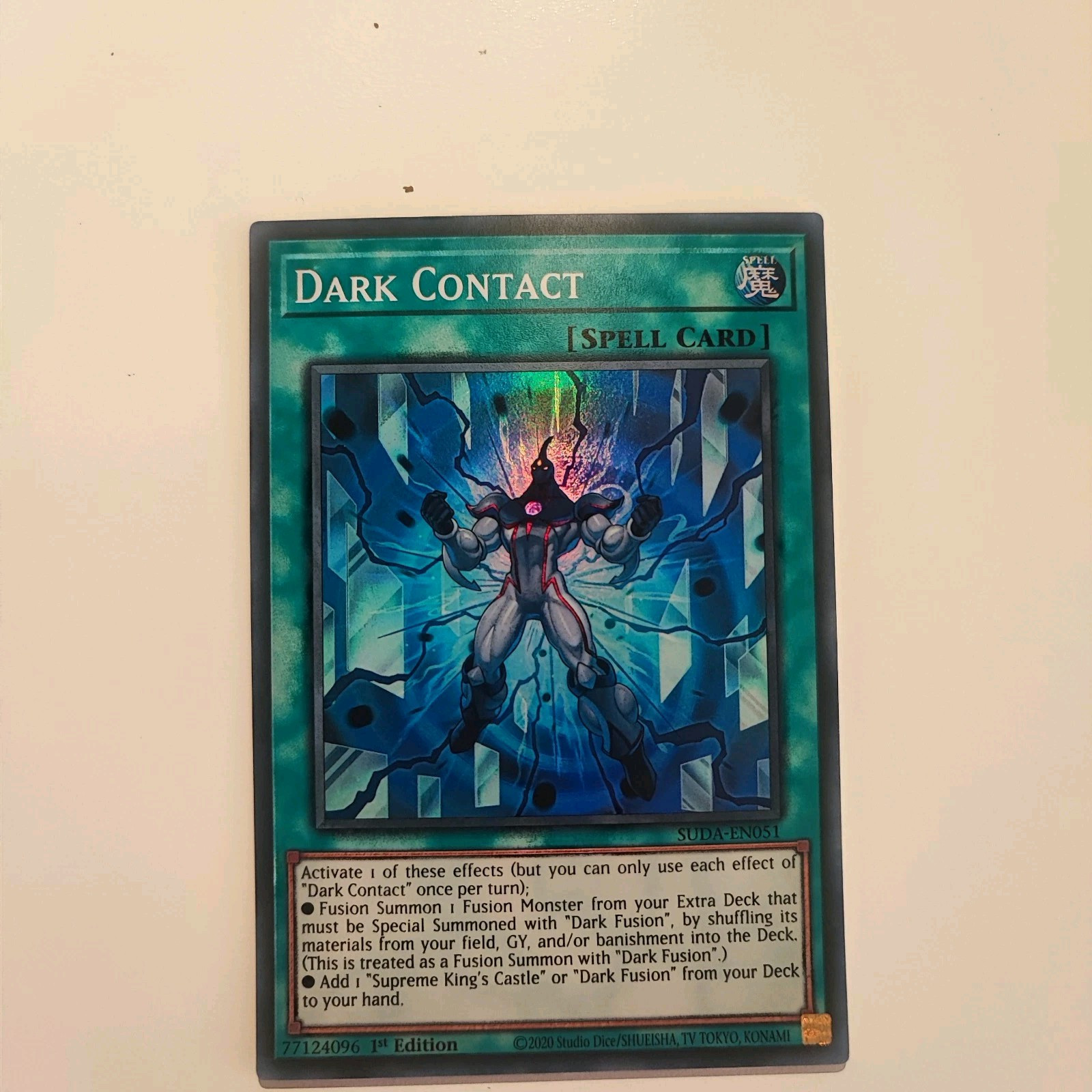 YUGIOH - Dark Contact - Super Rare - SUDA-EN051 - Supreme Darkness - EN/NM 1st 
