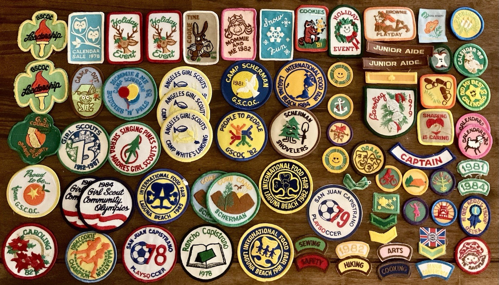 75 Vintage Girl Scout Patches Badges Pins 1970’s 1980’s Mixed Lot New & Used