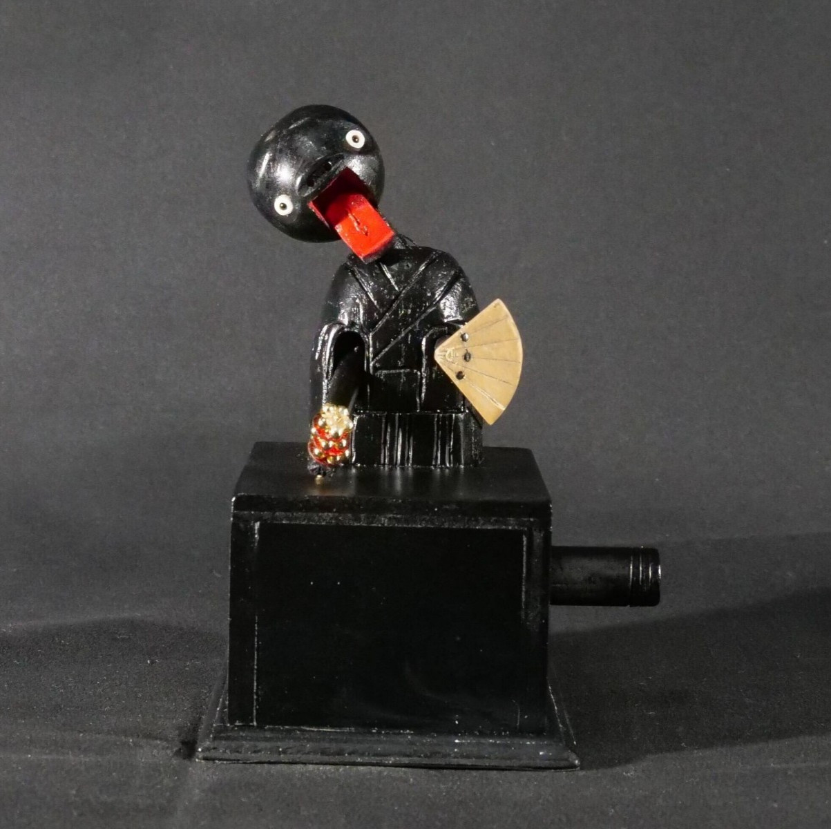 Japanese Kobe Ningyo Doll Suzuharai Bell Purification Karakuri Gimmick Japan