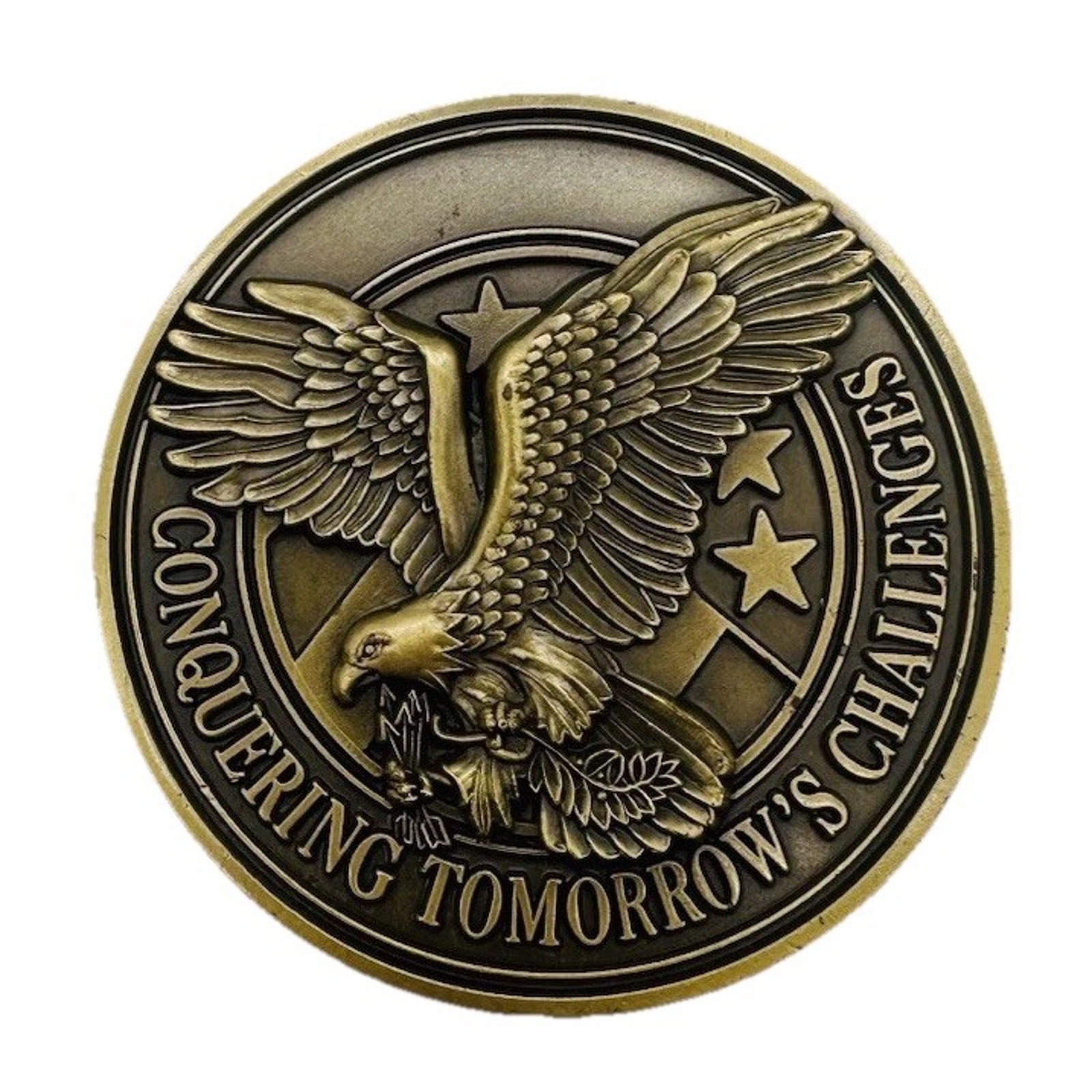 Vintage 1992 USAF Air Force Ball Misawa Conquering Tomorrow Challenge Coin RARE