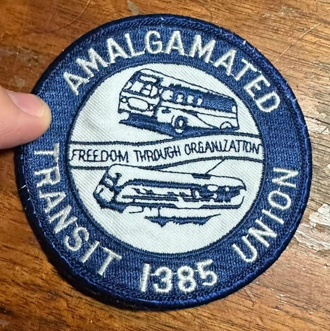 1995 Amalgamated Transit 1385 Union Street Car Subway Bus Rail Operator's Patch