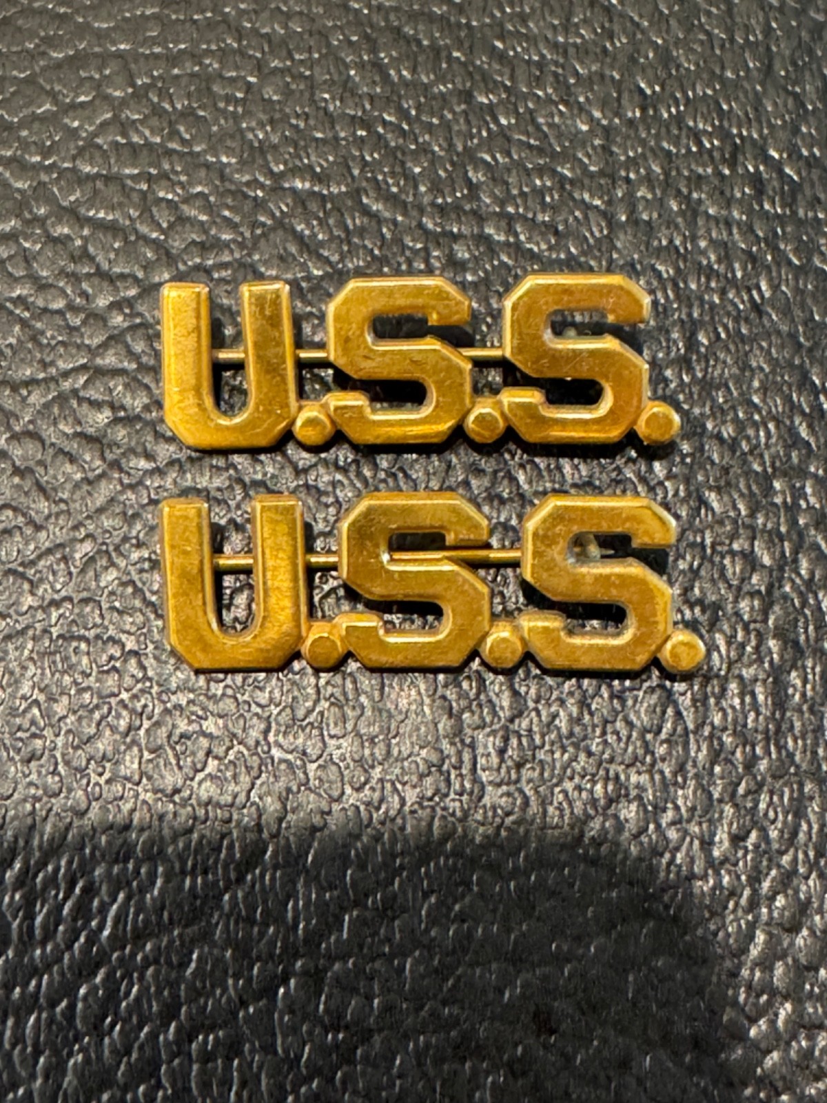 1902 USS Officer Collar Insignia US Indian Wars Original