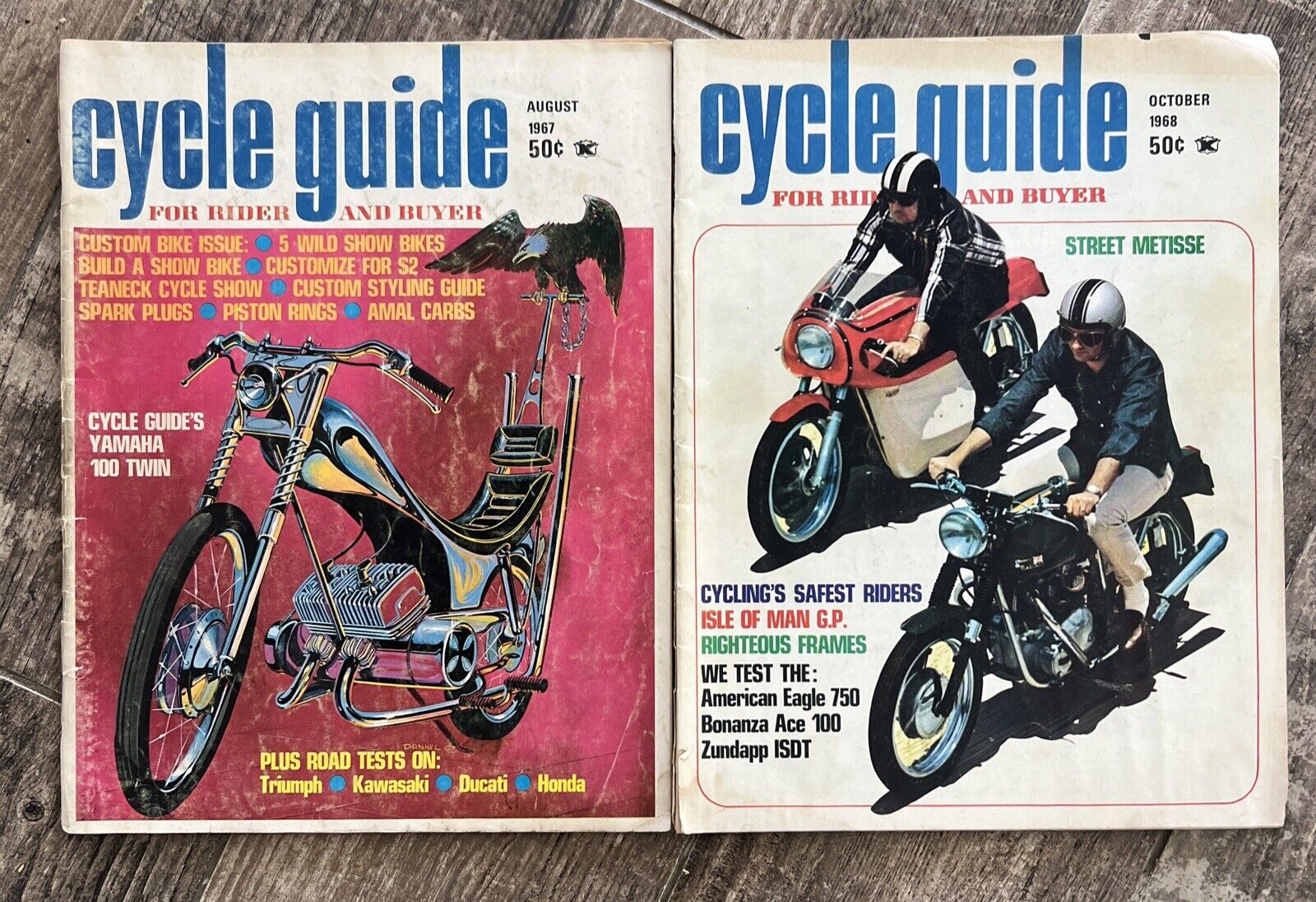 2 Cycle Guide Magazine Vintage 1967/1968 Motorcycle Enthusiasts Yamaha/Zundapp