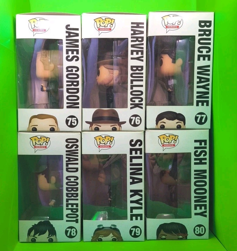 Gotham Funko Pop Full Set #75 #76 #77 #78 #79 #80 Rare TV Series Collectible Lot