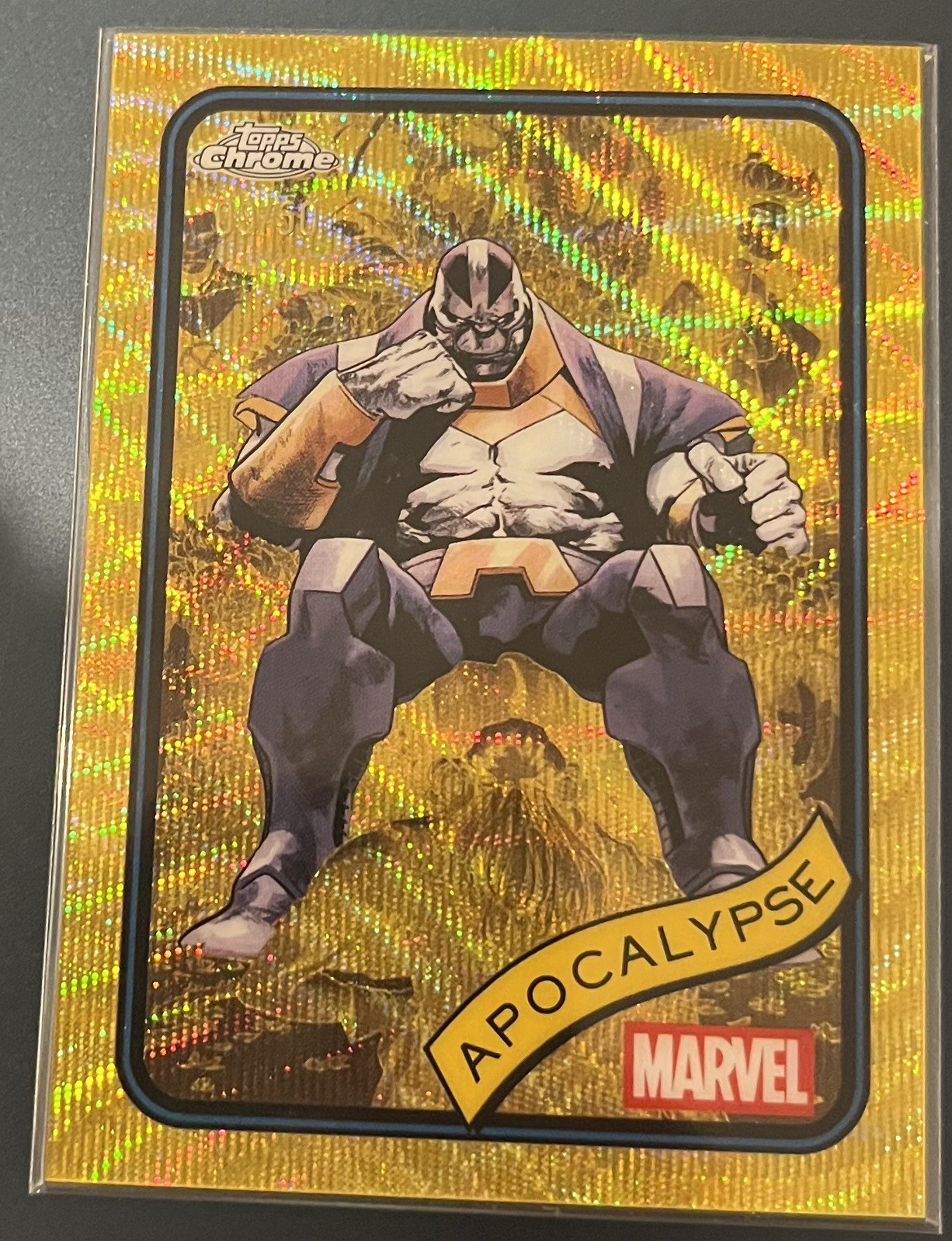 2025 Topps Chrome Marvel Gold Wave Apocalypse #162 /50