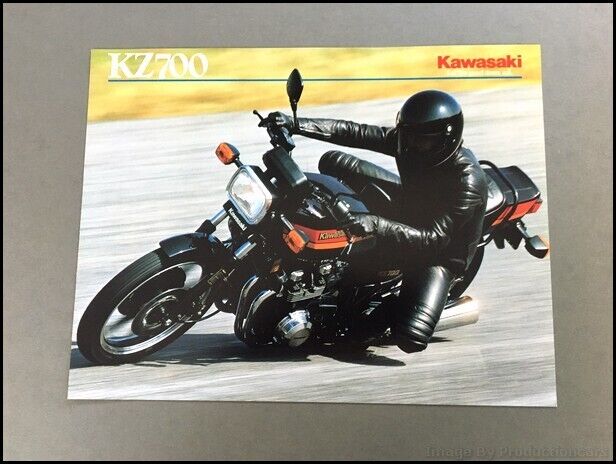 1984 Kawasaki KZ700 Motorcycle Bike Vintage Sales Brochure Spec Folder