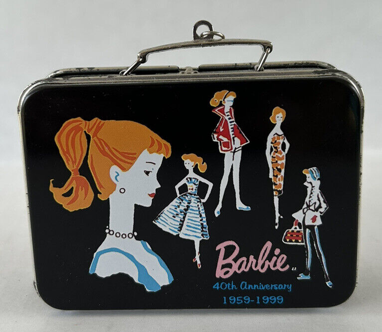 Christmas Ornament Barbie Lunchbox Hallmark Keepsake Anniversary Edition 1999