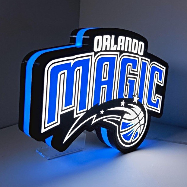 Orlando Magic NBA Basketball LED Lighted Team Logo Sign Lightbox 12”