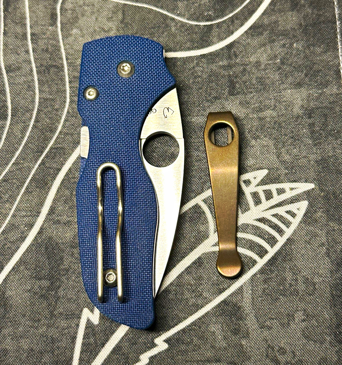 Spyderco Lil\' Native C230GPCBL CPM SPY27 Blue G10 Compression Lock Plain