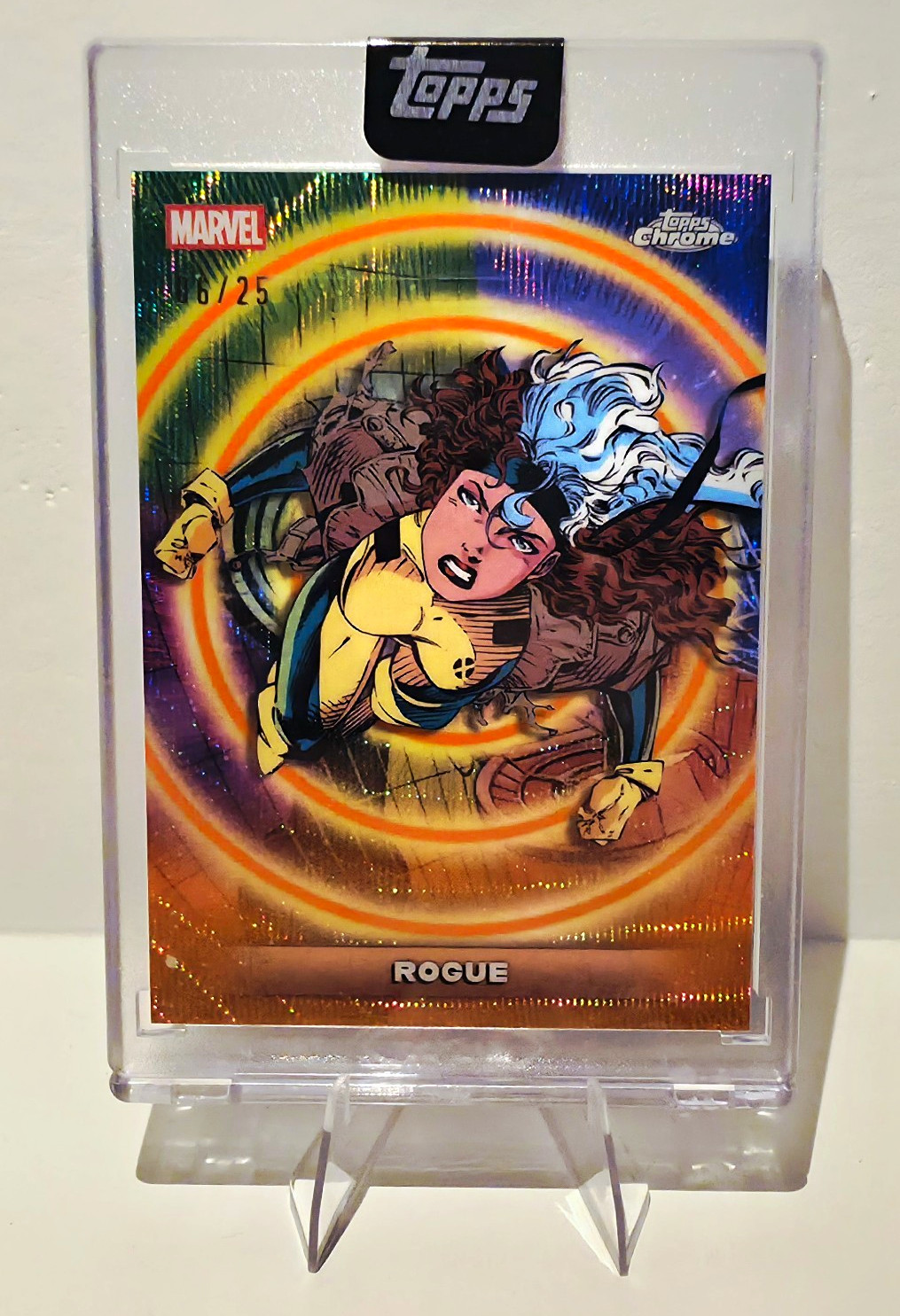 Topps 2026 Topps Chrome Marvel Rogue #13 Serial Numbered 6/25 Print Run 25