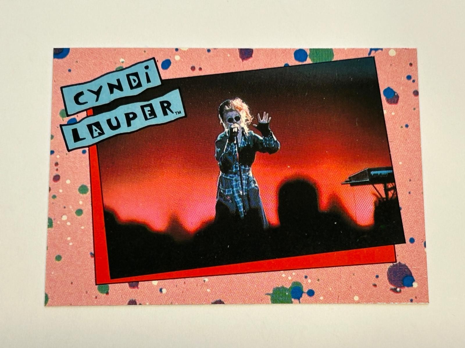 1985 Topps Cyndi Lauper #27 - Cyndi\'s speaking voice has often been compared