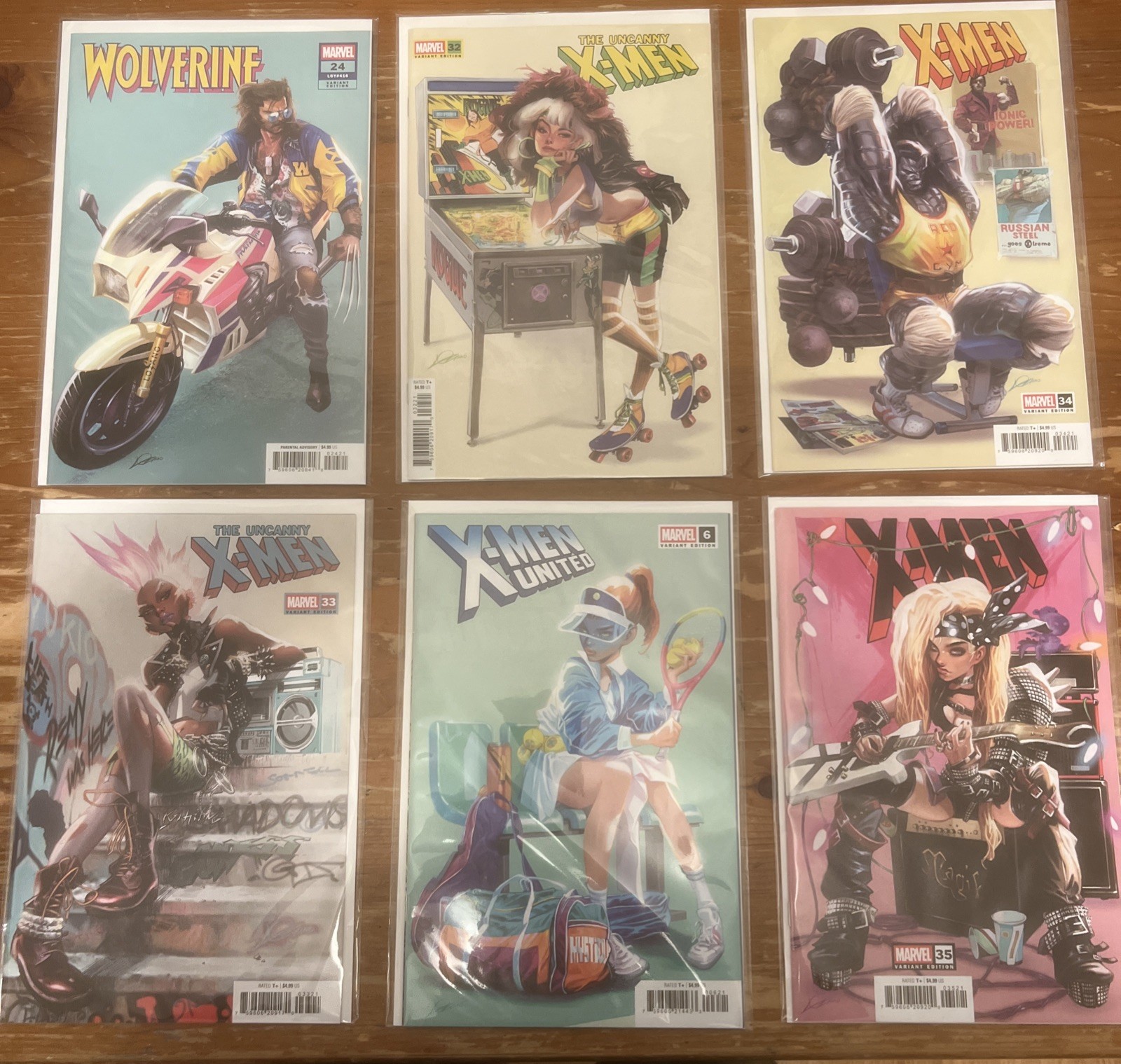 Uncanny X-Men Wolverine Alexander Lozano 80s Variant 6-Book Set Marvel 2026