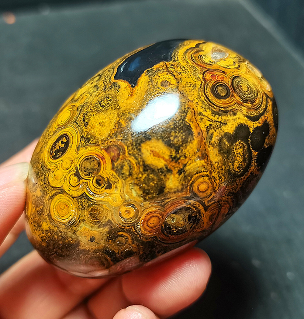 Rare 164G Natural Inner Mongolia Gobi Eye Agate Geode Collection Healing WYY2668