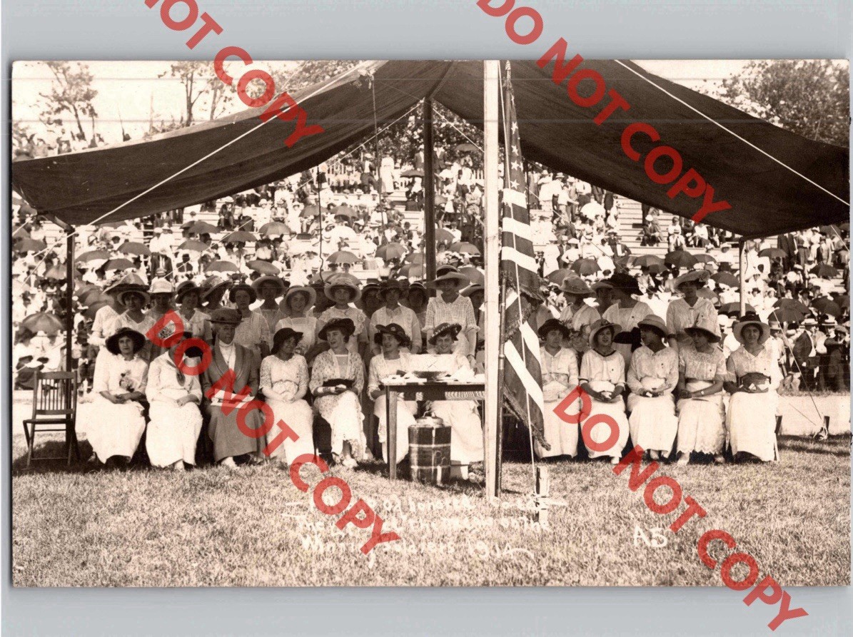 WOW 1914 Honored Co-Eds University Illinois Champaign County IL RPPC Real Photo