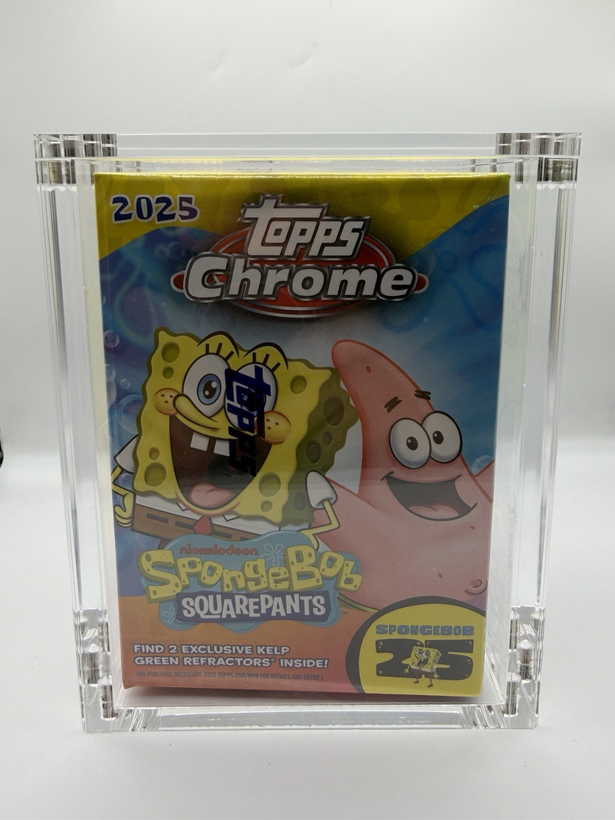 2025 Topps Chrome SpongeBob 25th Anniversary Value Box Blaster Factory Sealed
