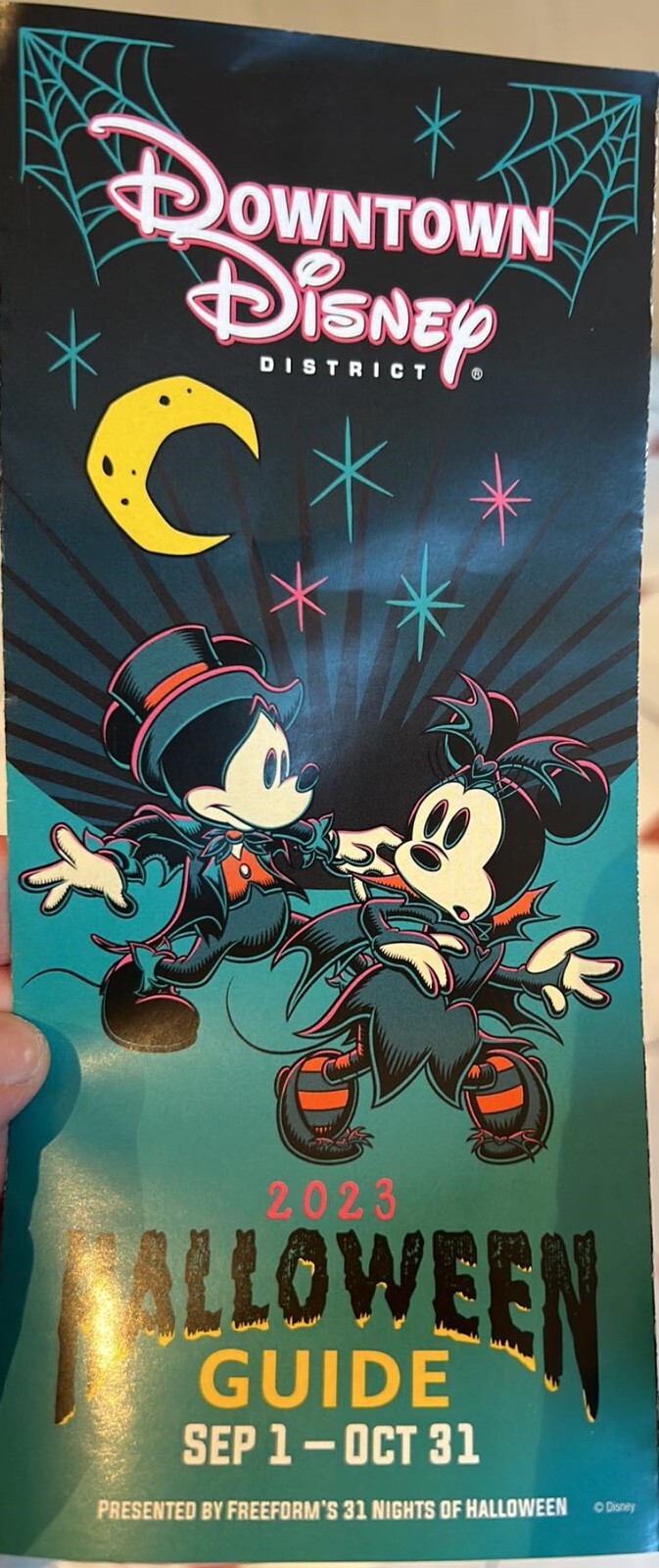 NEW 2023 Disneyland Downtown Disney California Halloween Map Guide CA