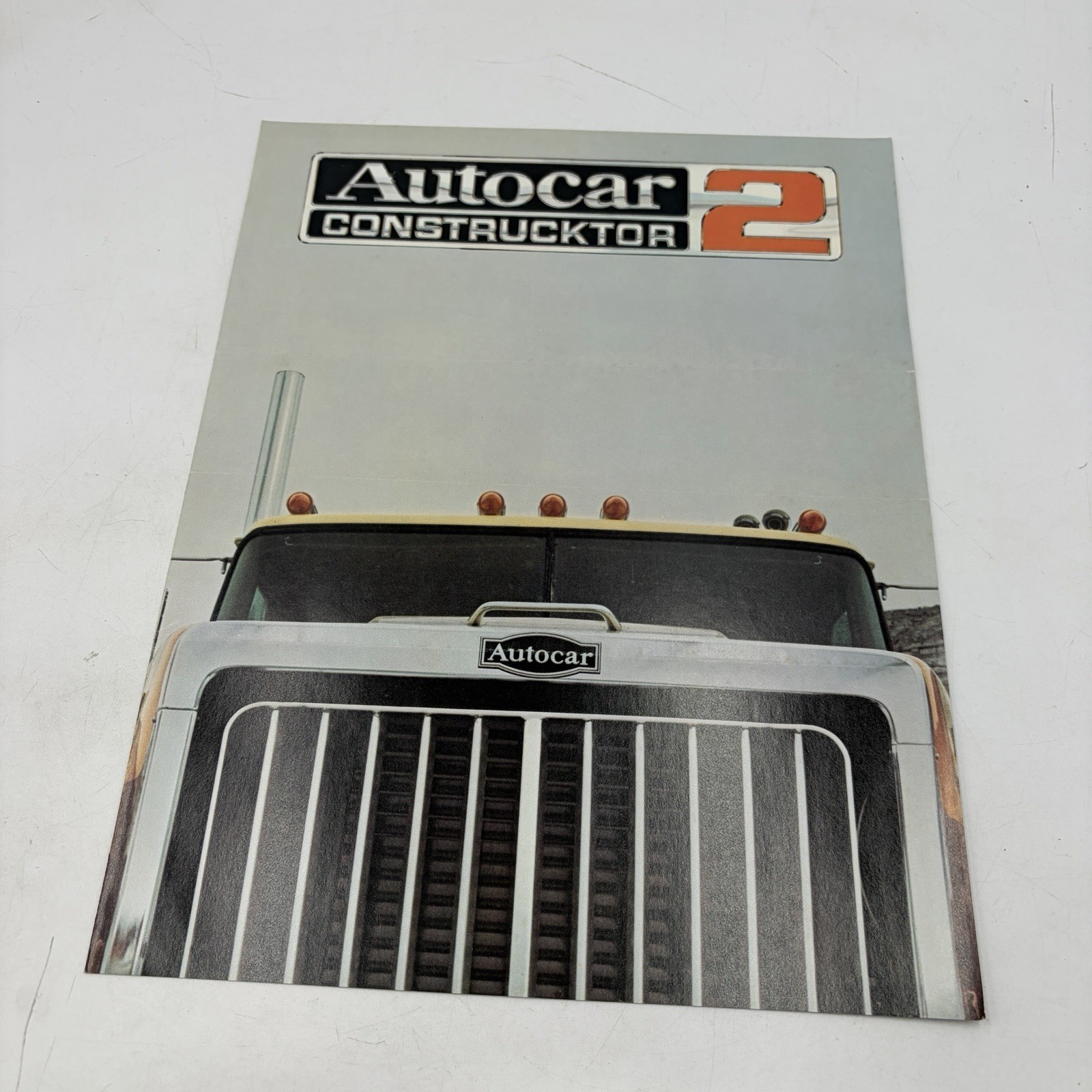 1978 Autocar Construcktor 2 Truck Sales Brochure White Motor Construction Vintag