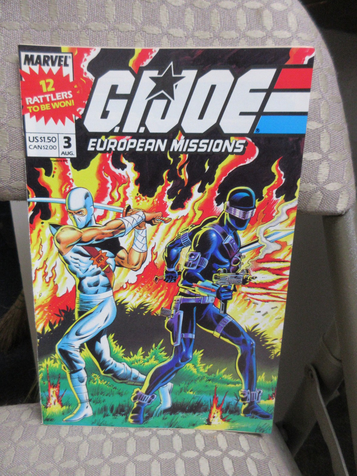 GI JOE---EUROPEAN MISSIONS No. 3 Comic Book (August 1988) (Marvel Comics)