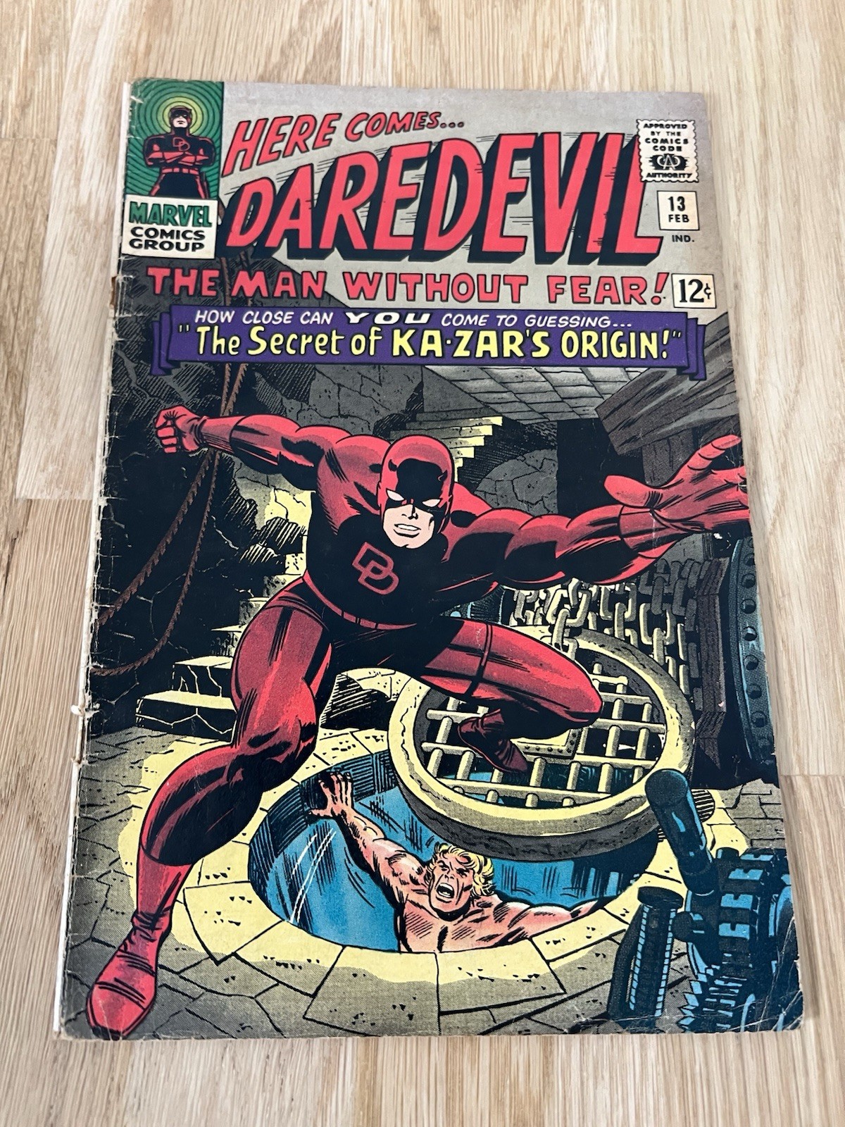 Daredevil 13 1966: Kazar\'s Origin, Kirby Romitia, Sr. Comics