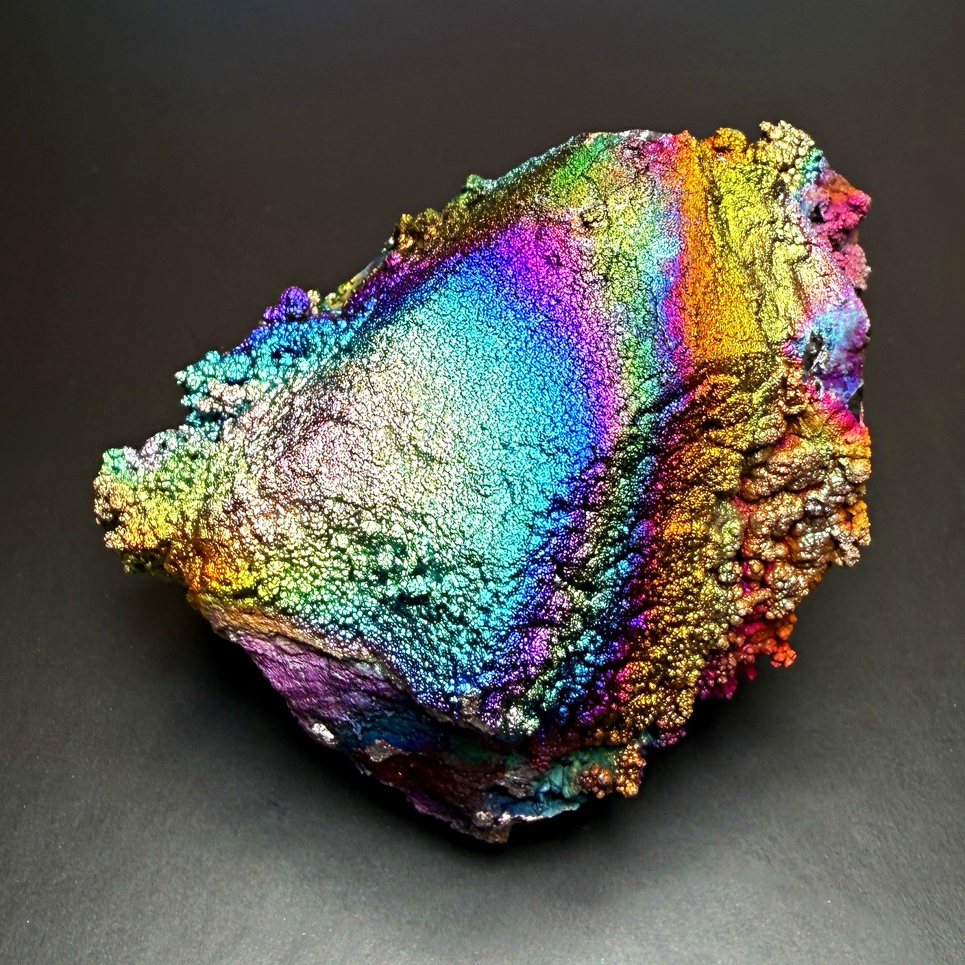 Top Quality Quartz Crystal w/ Iridescent Turgite - Graves Mountain, Georgia
