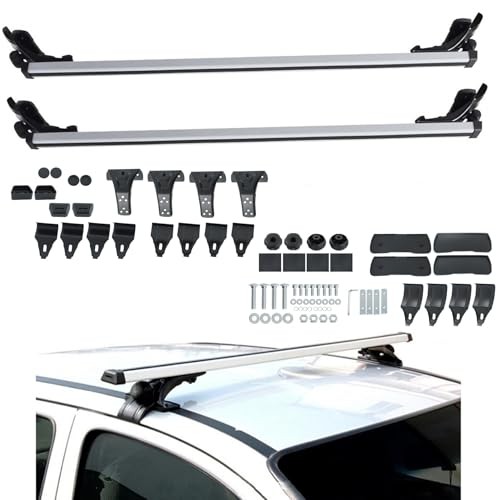 48 Inch Universal Car Top Roof Cross Bar Luggage Cargo Rack with 3 Kinds Clamp