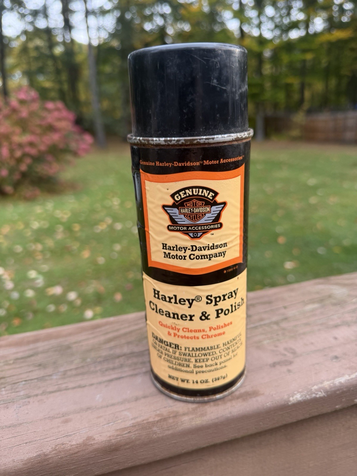 Vintage Harley Davidson Spray Cleaner & Polish Can NOS Full Unused 14 oz 1990s