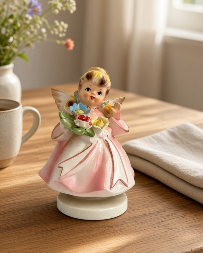 Vintage Lefton Musical  Angel 1950\'s