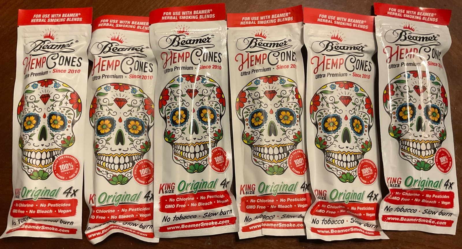 Beamer Ultra Premium Herbal Cones Original King Size 6/4ct Packs 24pc