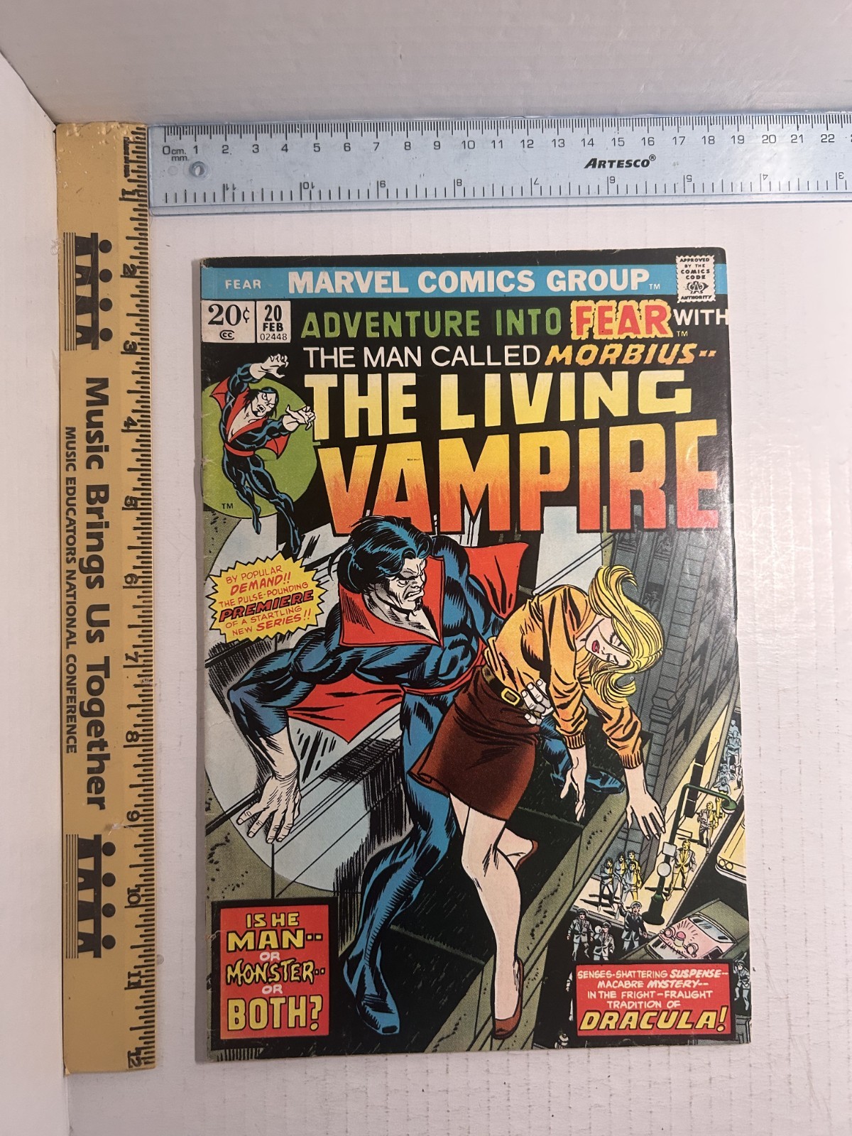 Fear (Adventure Into) #20  1974 Key Issue 1st Solo Morbius Story Marvel
