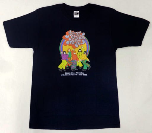 Little Glee Monster 5th Celebration Tour 2019 T-Shirt Navy S Japan Authentic