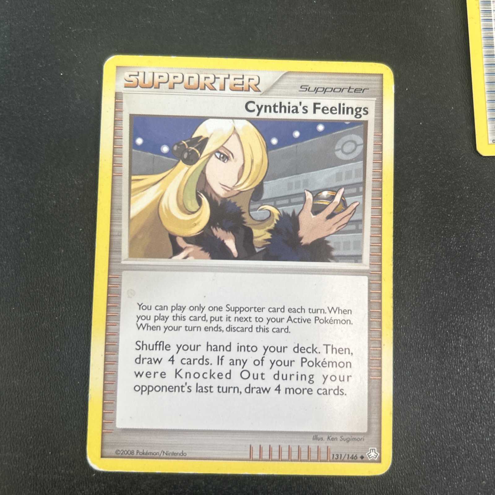 Cynthia's Feelings Legends Awakened 131/146 Pokemon Card Non-Holo 3 LP POKE5