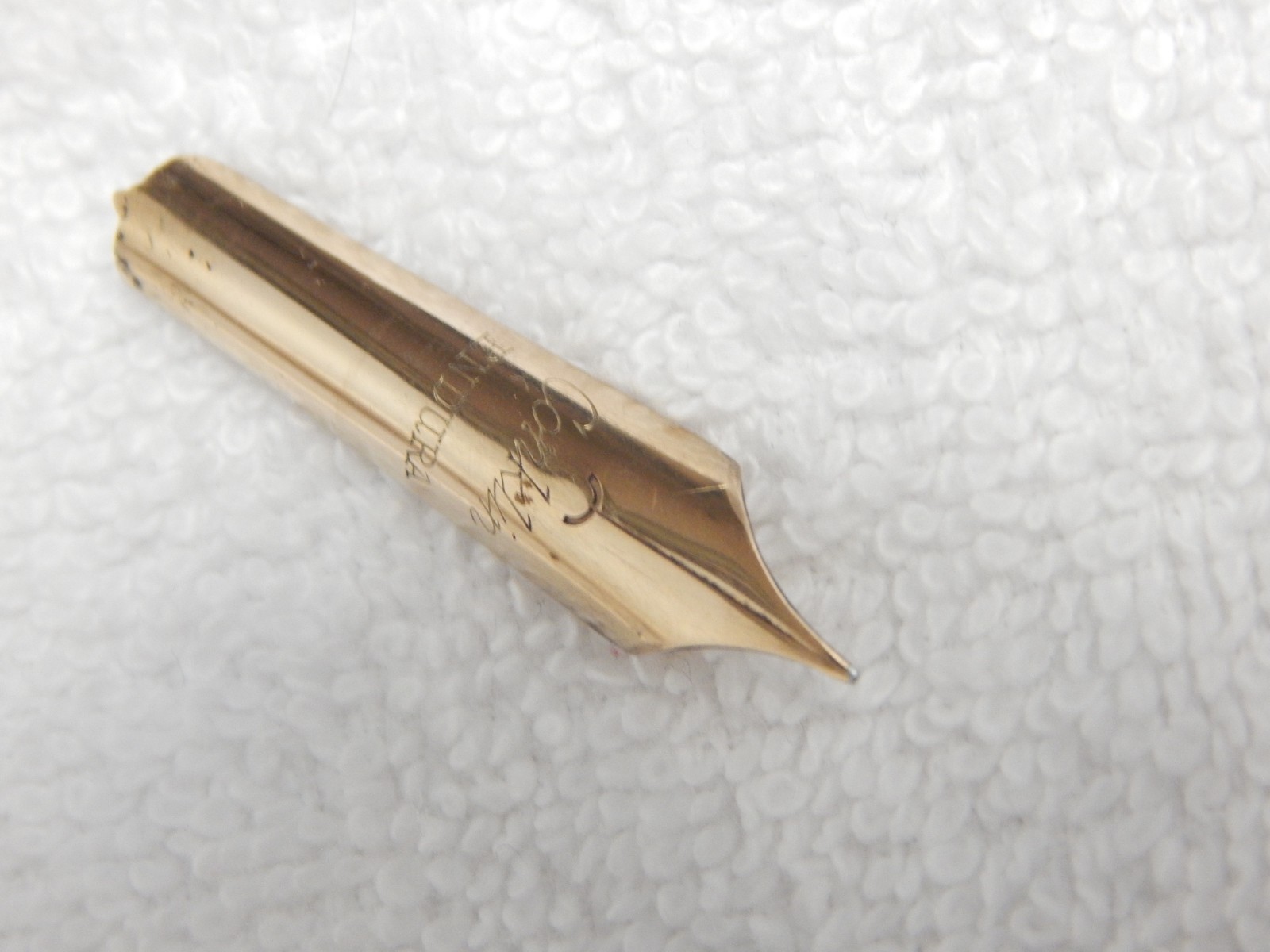 LOT# N377. VINTAGE LARGE CONKLIN ENDURA SR SENIOR SIZE FOUNTAIN PEN NIB.