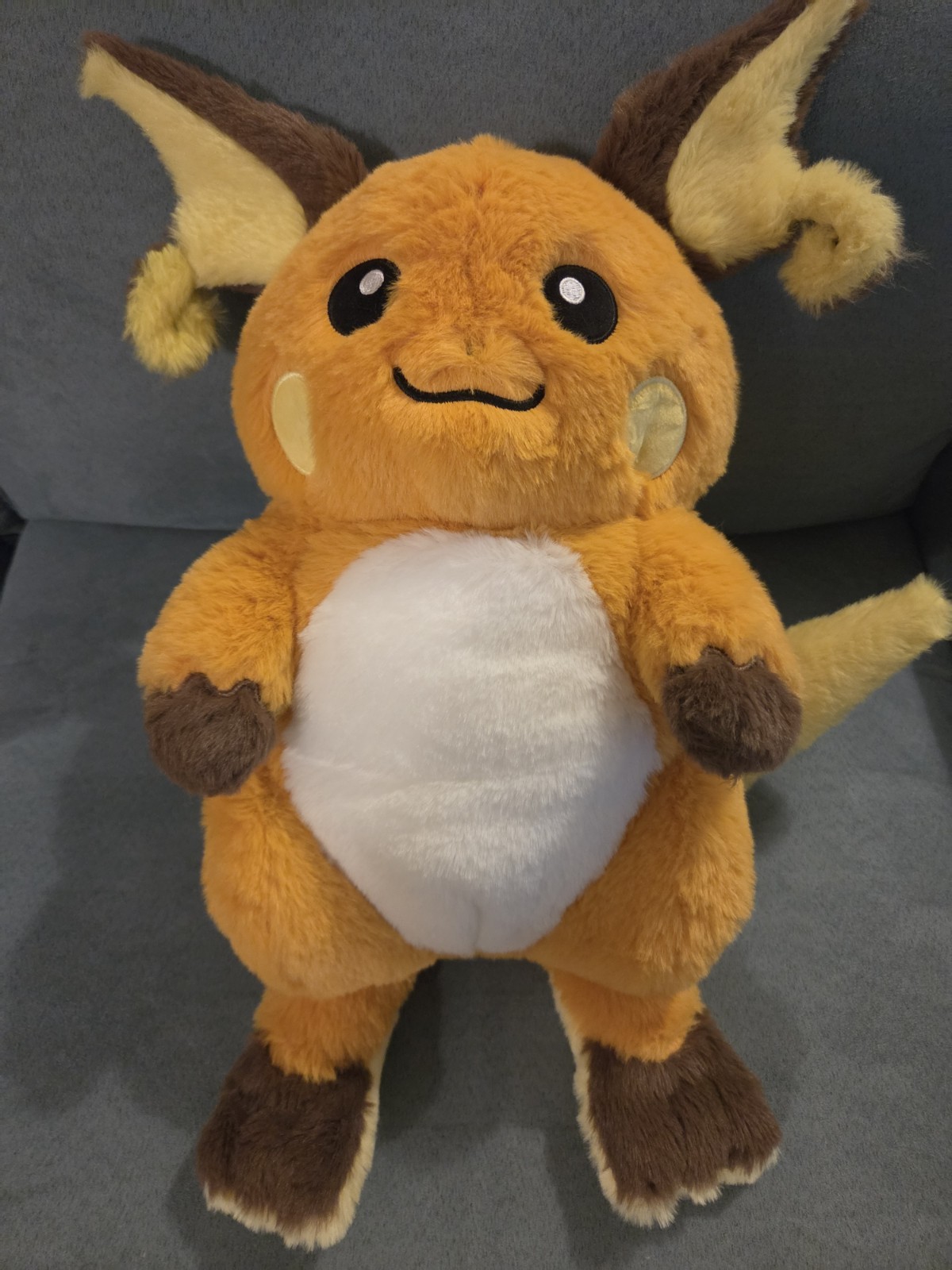 Pokemon Center China Exclusive Warm Companion Series Raichu with Magnetic Tail